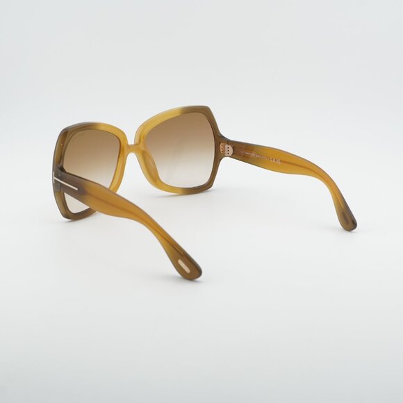 Tom Ford Jerry FT1222 41F Sunglasses Yellow Butterfly Frame, Brown Lenses main image 5